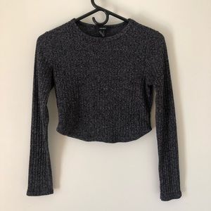 Long sleeve crop top